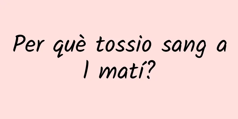 Per què tossio sang al matí?