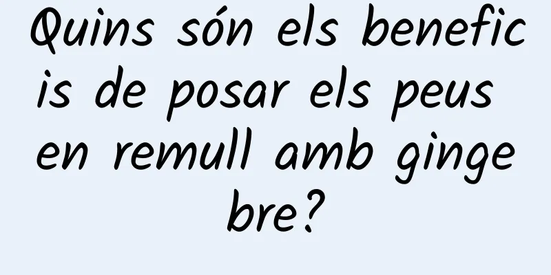 Quins són els beneficis de posar els peus en remull amb gingebre?