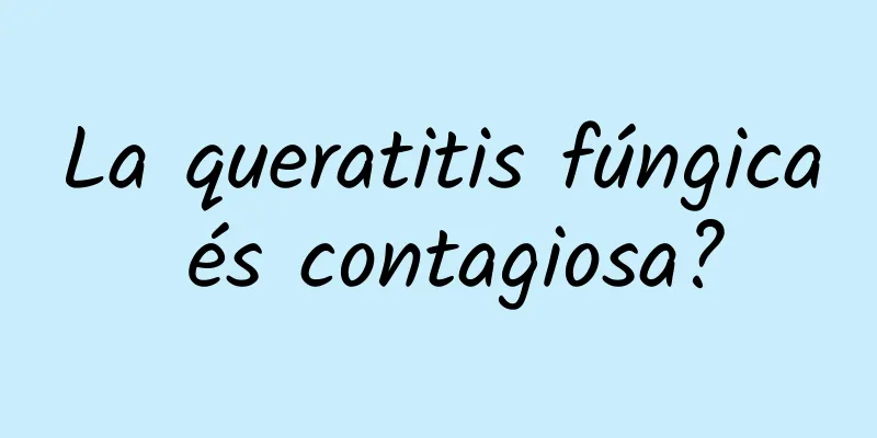 La queratitis fúngica és contagiosa?
