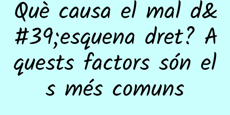 Què causa el mal d'esquena dret? Aquests factors són els més comuns