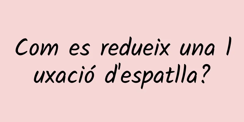 Com es redueix una luxació d'espatlla?