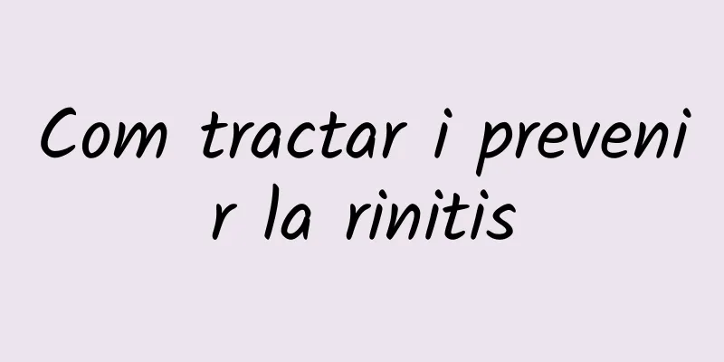 Com tractar i prevenir la rinitis