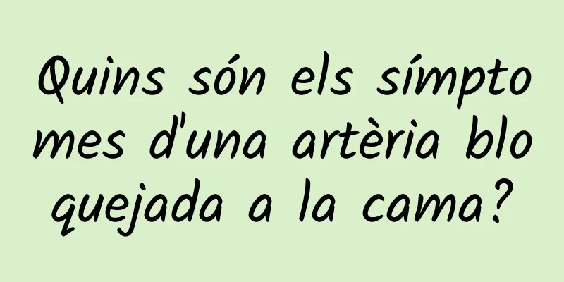 Quins són els símptomes d'una artèria bloquejada a la cama?