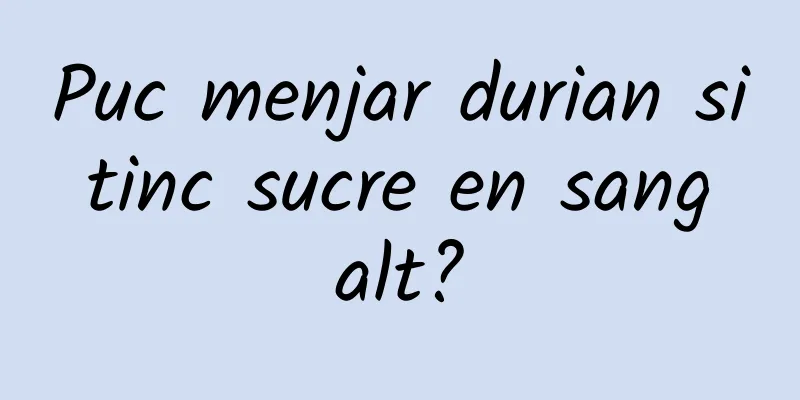 Puc menjar durian si tinc sucre en sang alt?