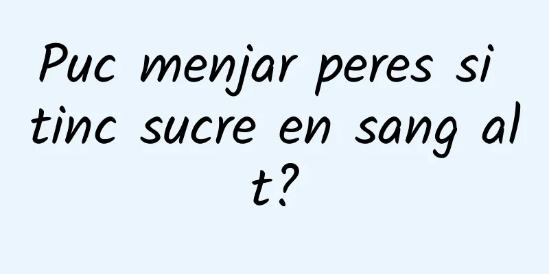 Puc menjar peres si tinc sucre en sang alt?
