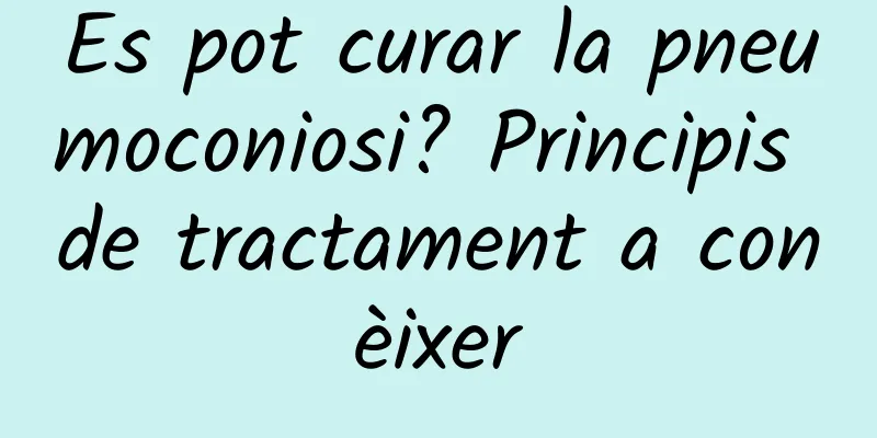Es pot curar la pneumoconiosi? Principis de tractament a conèixer