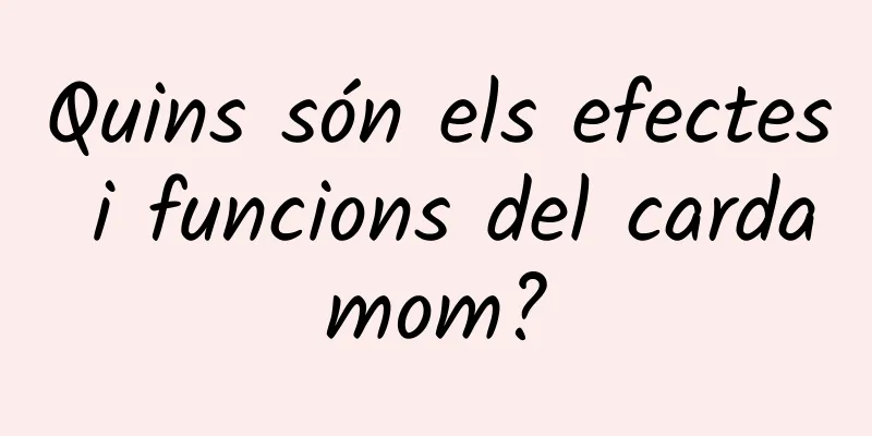 Quins són els efectes i funcions del cardamom?