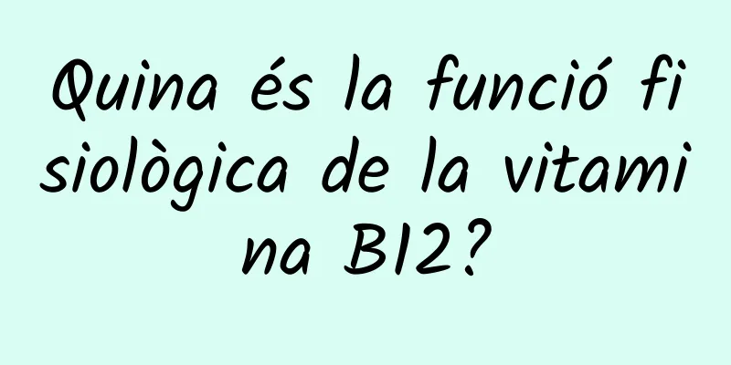 Quina és la funció fisiològica de la vitamina B12?