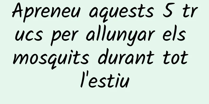 Apreneu aquests 5 trucs per allunyar els mosquits durant tot l'estiu