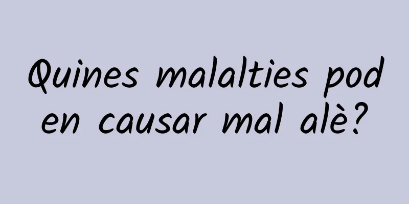 Quines malalties poden causar mal alè?