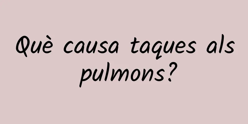 Què causa taques als pulmons?