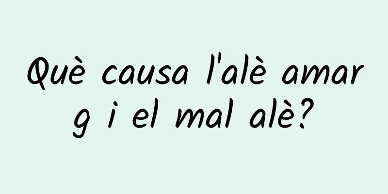 Què causa l'alè amarg i el mal alè?