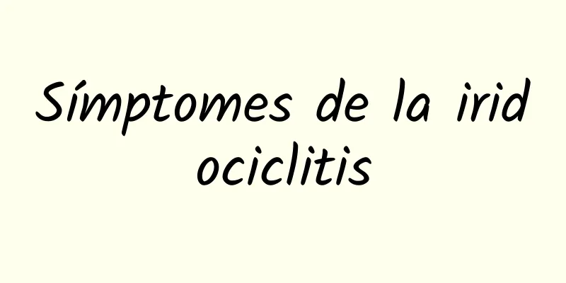 Símptomes de la iridociclitis