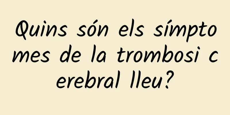 Quins són els símptomes de la trombosi cerebral lleu?