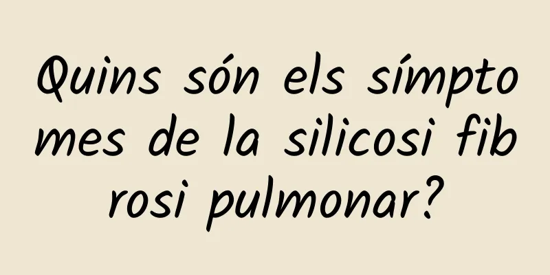 Quins són els símptomes de la silicosi fibrosi pulmonar?