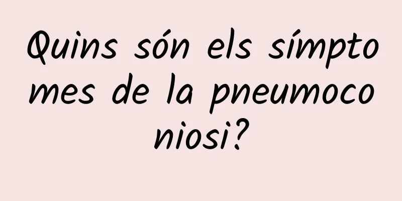 Quins són els símptomes de la pneumoconiosi?