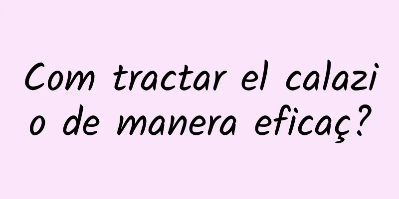Com tractar el calazio de manera eficaç?