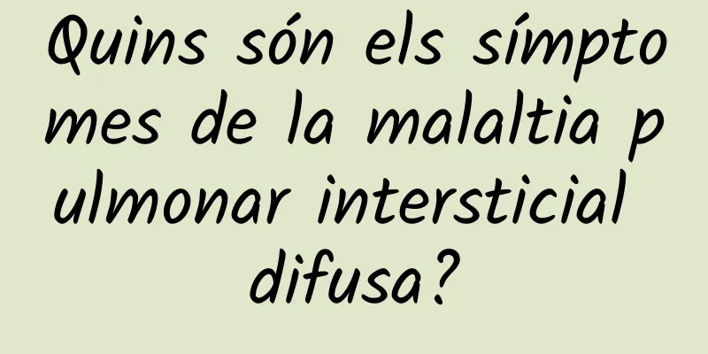 Quins són els símptomes de la malaltia pulmonar intersticial difusa?