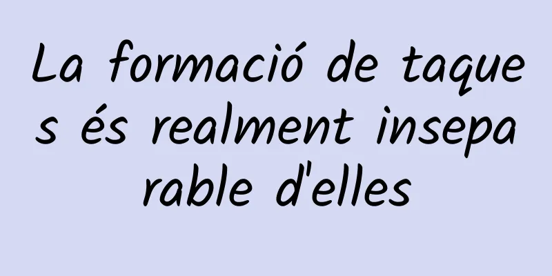La formació de taques és realment inseparable d'elles