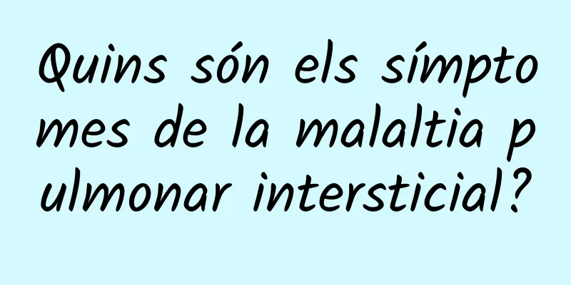 Quins són els símptomes de la malaltia pulmonar intersticial?