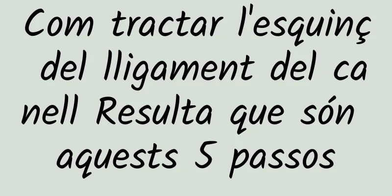 Com tractar l'esquinç del lligament del canell Resulta que són aquests 5 passos