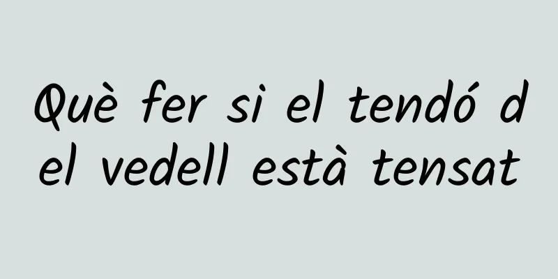 Què fer si el tendó del vedell està tensat