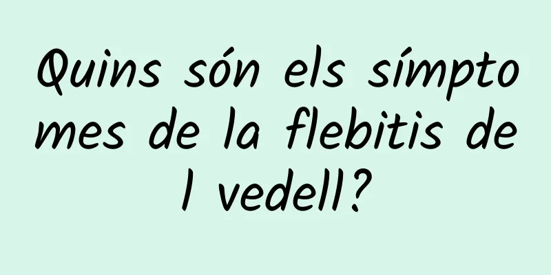 Quins són els símptomes de la flebitis del vedell?