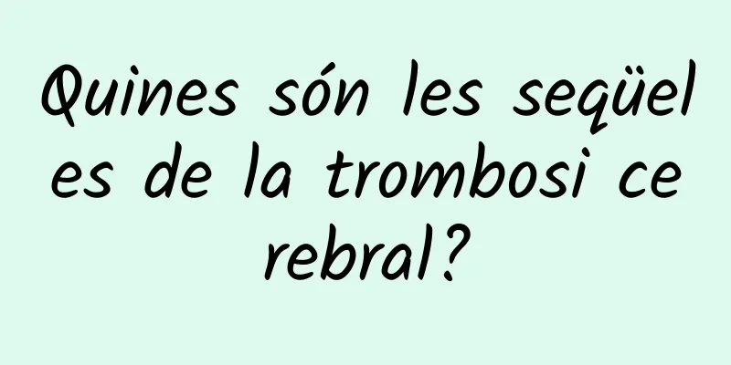Quines són les seqüeles de la trombosi cerebral?