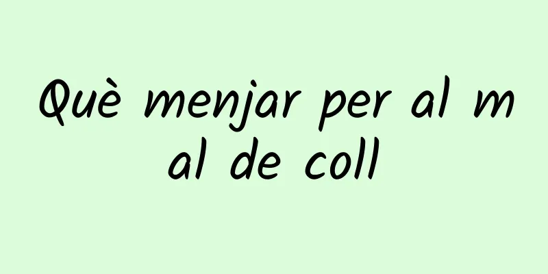 Què menjar per al mal de coll