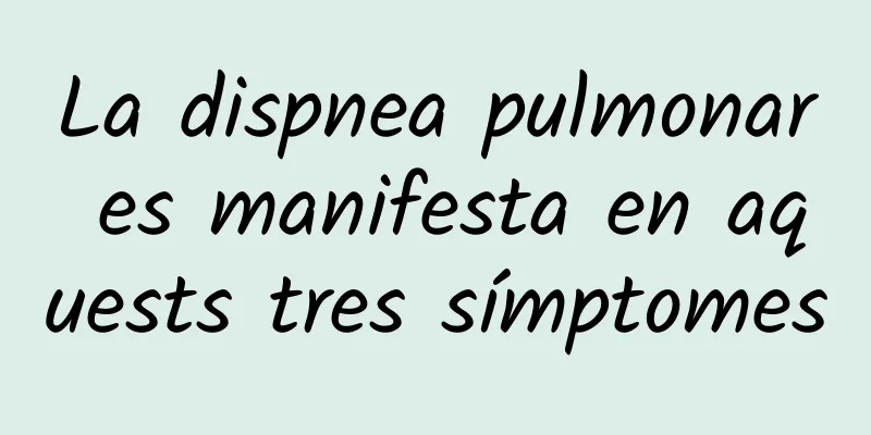 La dispnea pulmonar es manifesta en aquests tres símptomes
