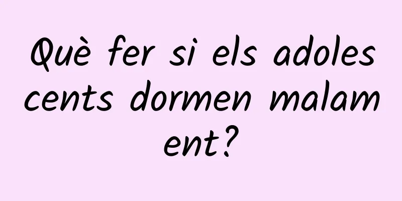 Què fer si els adolescents dormen malament?