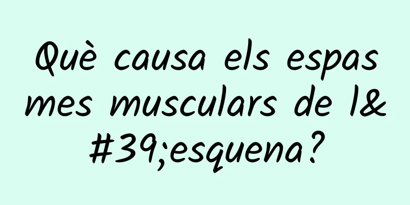 Què causa els espasmes musculars de l'esquena?