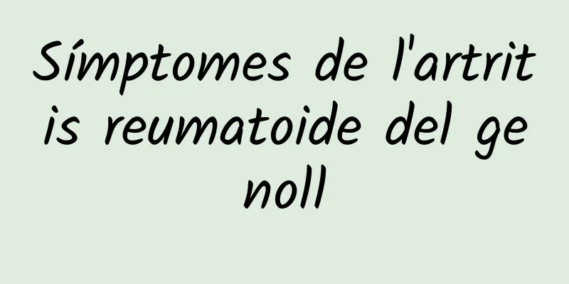 Símptomes de l'artritis reumatoide del genoll