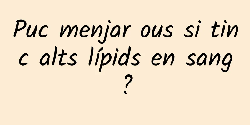 Puc menjar ous si tinc alts lípids en sang?