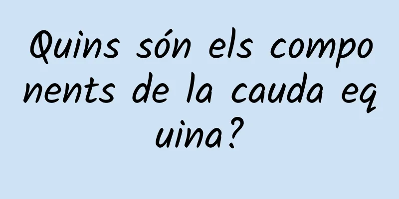 Quins són els components de la cauda equina?