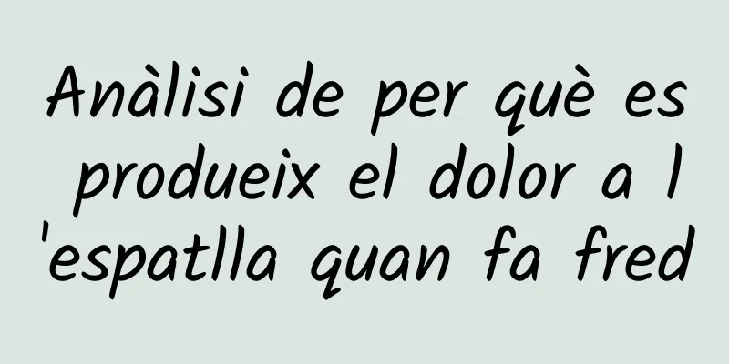 Anàlisi de per què es produeix el dolor a l'espatlla quan fa fred