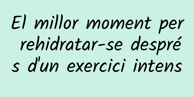 El millor moment per rehidratar-se després d'un exercici intens