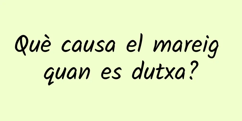 Què causa el mareig quan es dutxa?