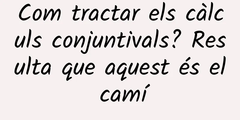 Com tractar els càlculs conjuntivals? Resulta que aquest és el camí