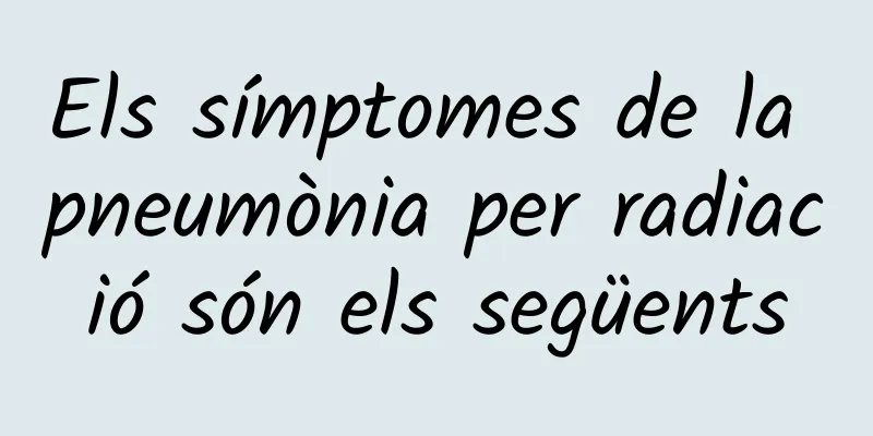 Els símptomes de la pneumònia per radiació són els següents