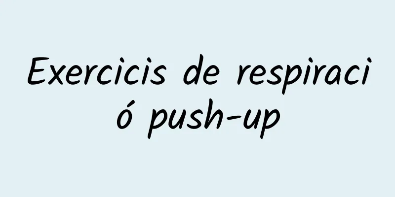 Exercicis de respiració push-up