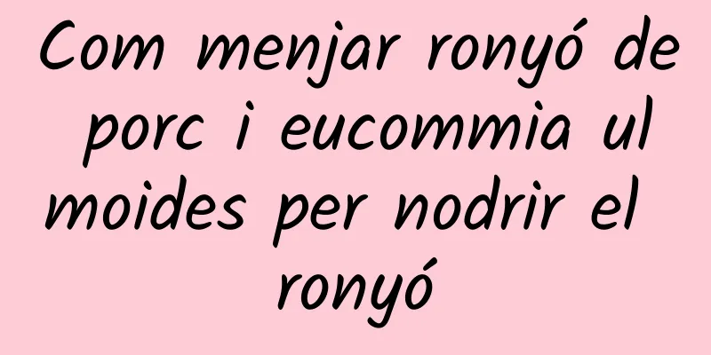 Com menjar ronyó de porc i eucommia ulmoides per nodrir el ronyó
