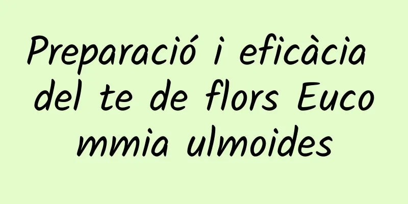 Preparació i eficàcia del te de flors Eucommia ulmoides