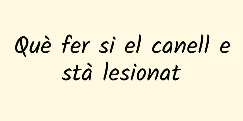 Què fer si el canell està lesionat