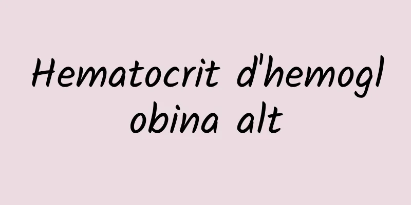 Hematocrit d'hemoglobina alt