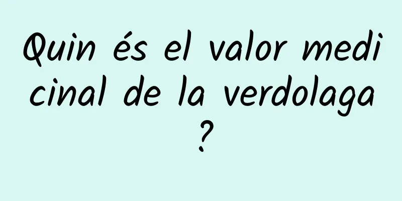 Quin és el valor medicinal de la verdolaga?