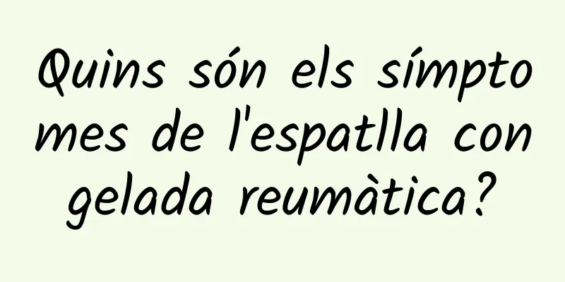 Quins són els símptomes de l'espatlla congelada reumàtica?
