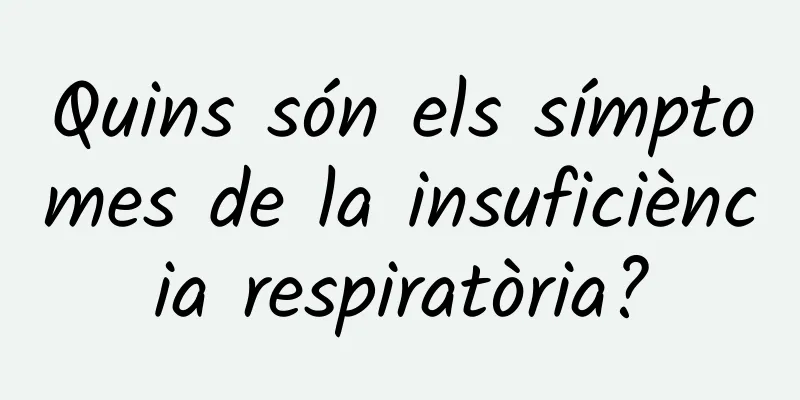 Quins són els símptomes de la insuficiència respiratòria?