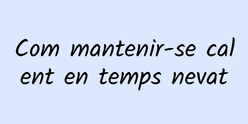 Com mantenir-se calent en temps nevat