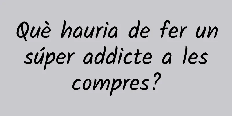 Què hauria de fer un súper addicte a les compres?